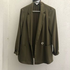 Olive green lightweight topshop summer blazer